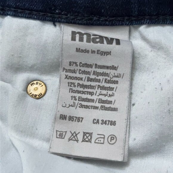 Mavi Jeans Mens Size 34x32 Denim Marcus Slim Straight 5-Pockets Stretch Blue - Picture 6 of 8